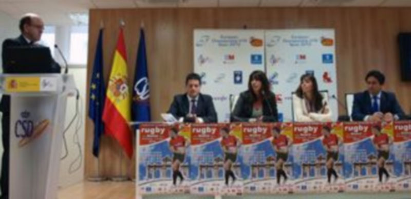 El Europeo sub 18 de rugby llega mañana al campo de La Albuera 1 Imagen de la presentacíón del Europeo de rugby sub 18. / E.A.