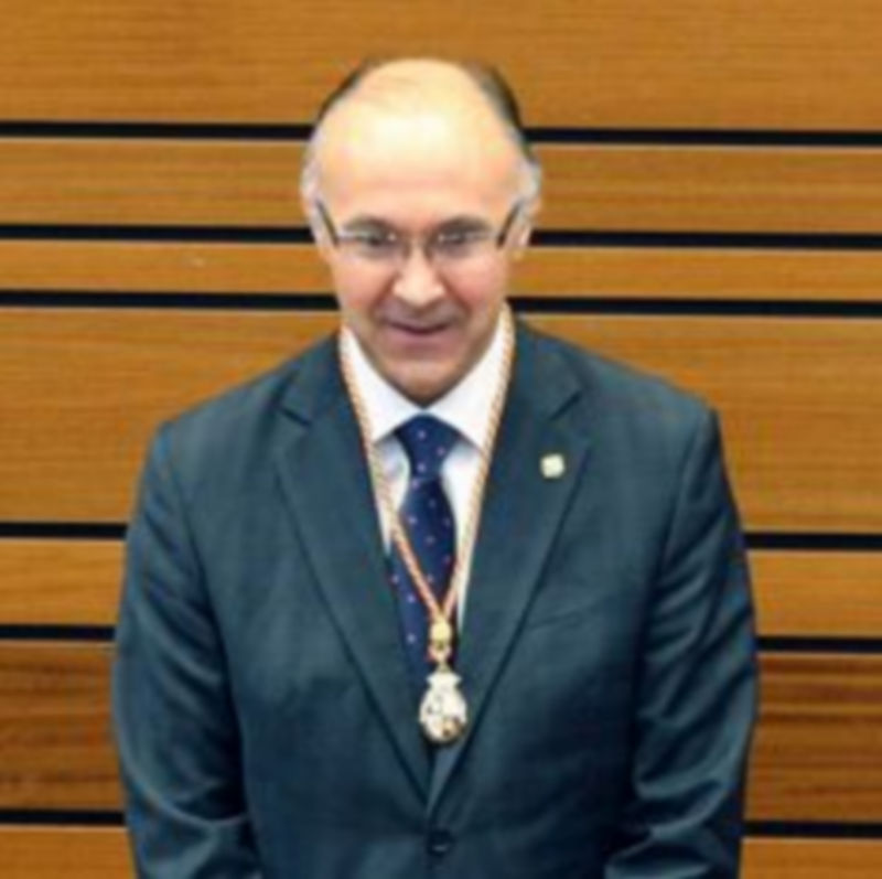 Toma de posesión de Ramiro Ruiz Medrano como vicepresidente primero de las Cortes de la VIII Legislatura en junio de 2011./ ICAL