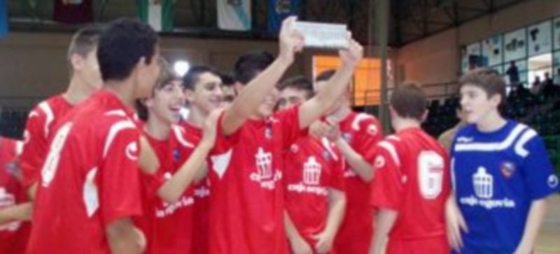 Los jugadores del Caja/Rivas