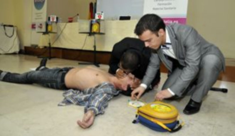 Un momento de la demostración./ A.BENAVENTE