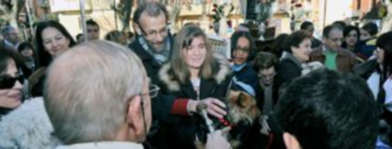 Un momento de la bendición de animales. / KAMARERO