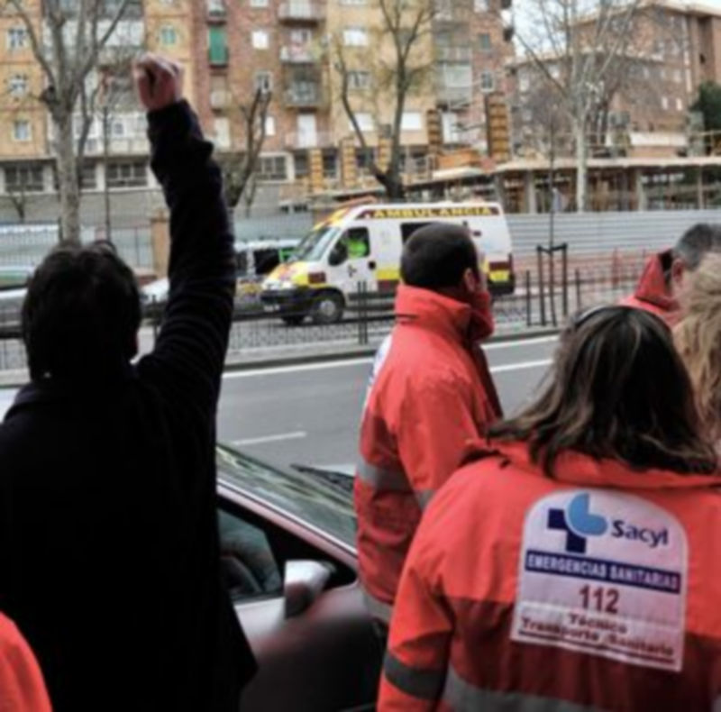 Protesta de los trabajadores de SAU./ KAMARERO