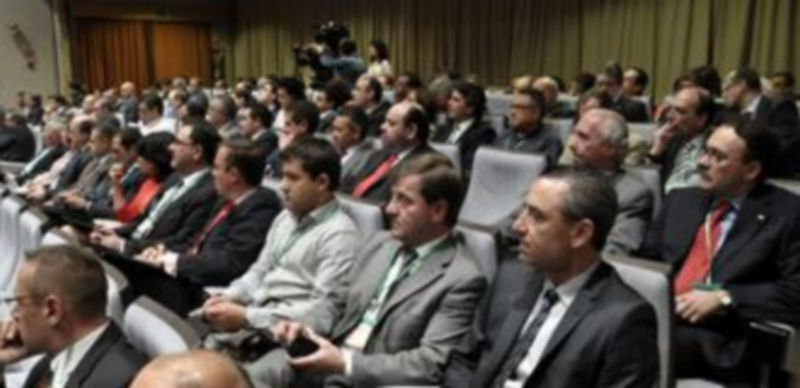 Un grupo de asistentes al congreso. / JUAN MARTÍN