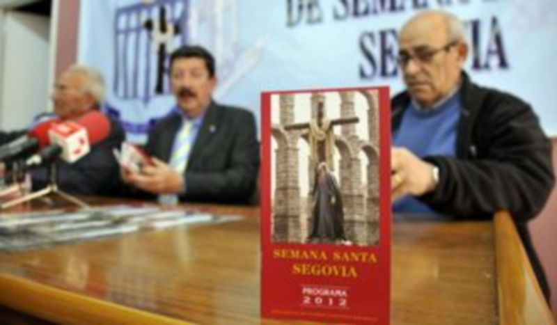 Los responsables de la Junta de Cofradías