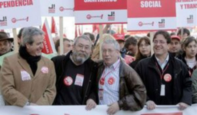Los secretarios generales de CCOO y UGT