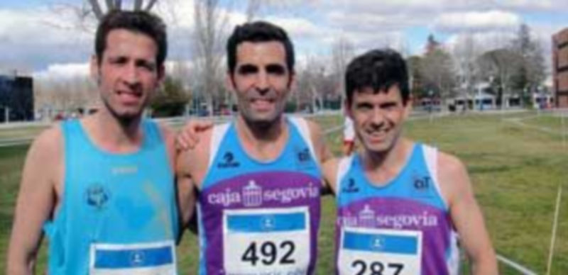 Los segovianos Javier Soto (en el centro) y Francisco Maderuelo (derecha)