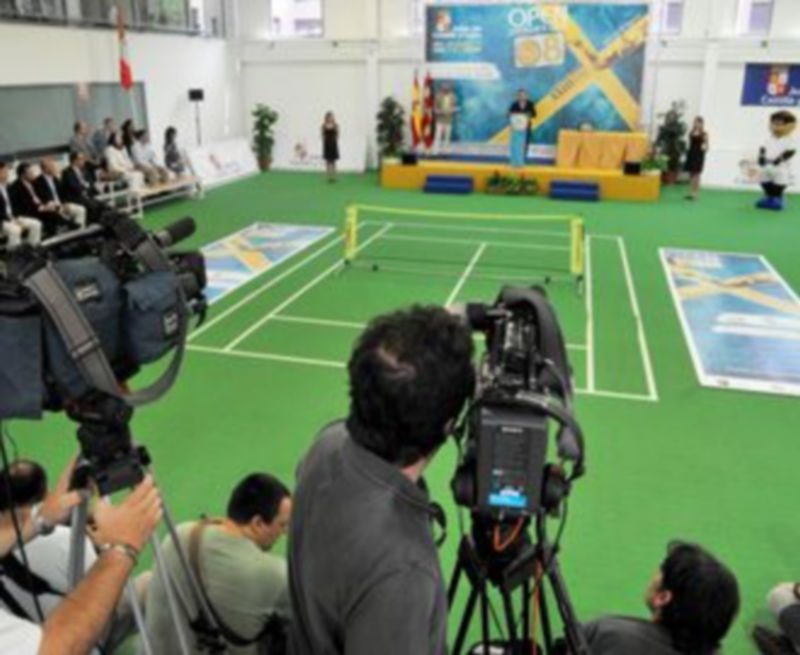 Imagen de la presentación en Valladolid de la pasada edición del Open Castilla y León de tenis. / Kamarero