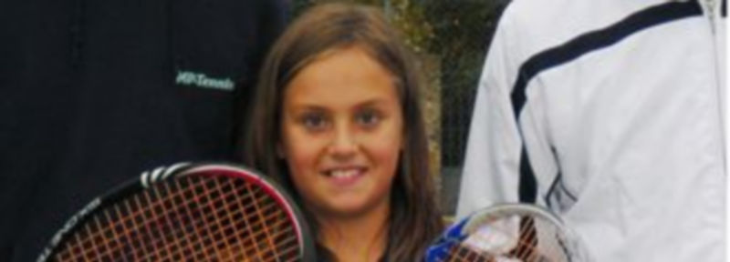 La joven tenista segoviana Muriel Frades