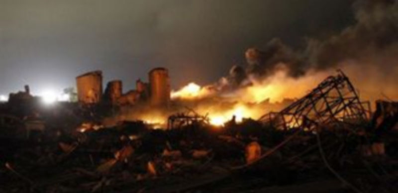 La explosión ha dejado un escenario dantesco./ EUROPA PRESS