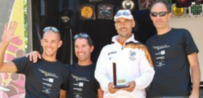 Imagen de los miembros del Triatlón IMD Segovia en el podio / E.A.
