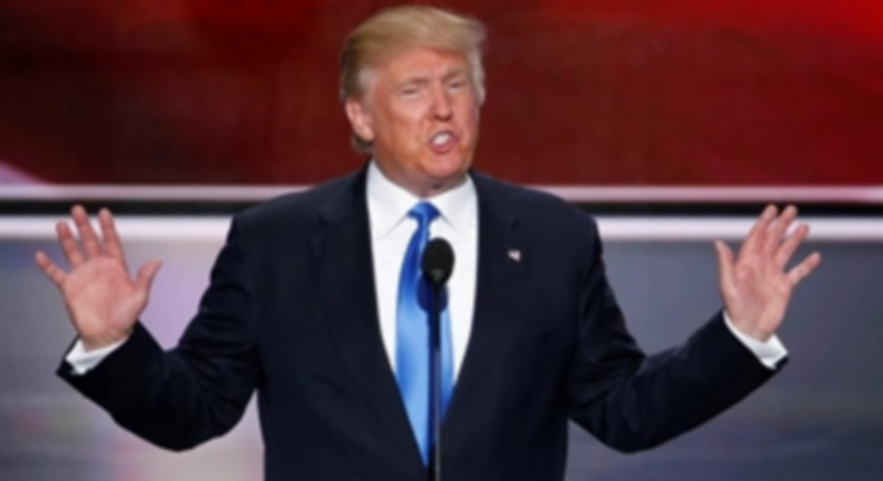 El candidato presidencial republicano