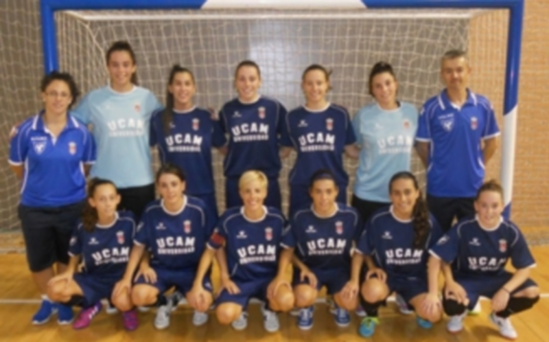 Equipo del UCAM Murcia de fútbol sala femenino. / UCAM