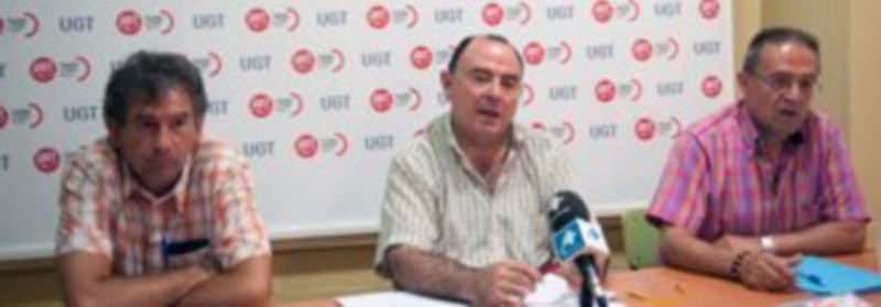Los representantes de la FSP-UGT. / KAMARERO