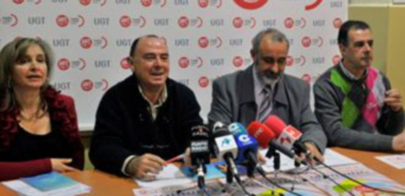 Los representantes de la FSP de UGT
