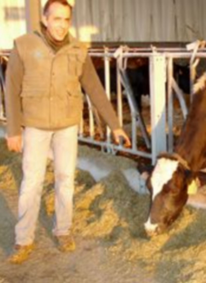 El ganadero Rubén Caballero