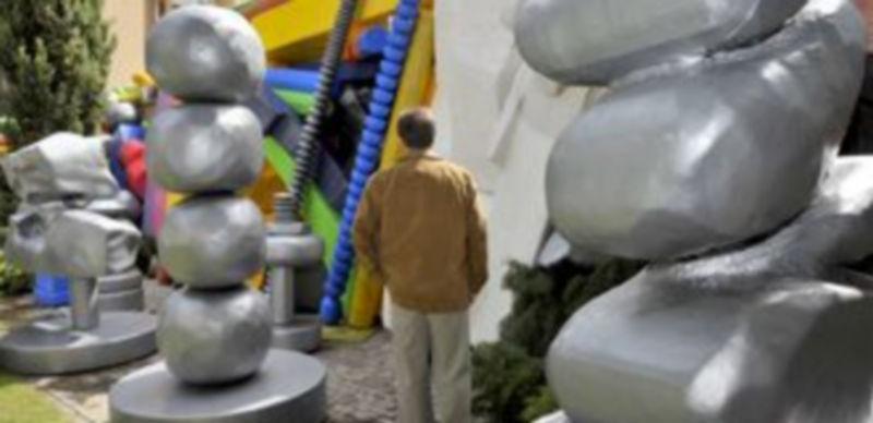 Imagen de la última exposición que protagonizó en vida el escultor José María García Moro