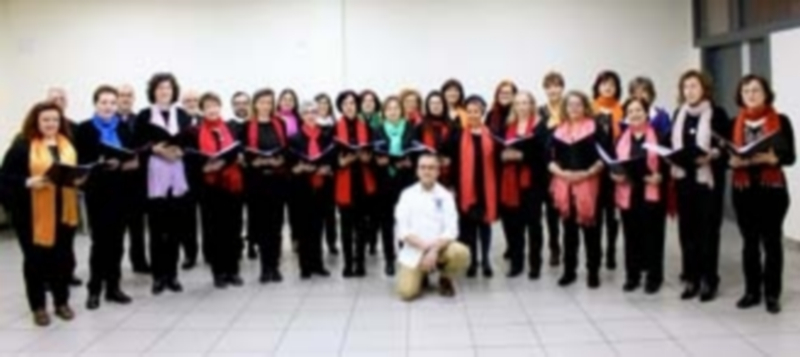 Los componentes del coro Amadeus