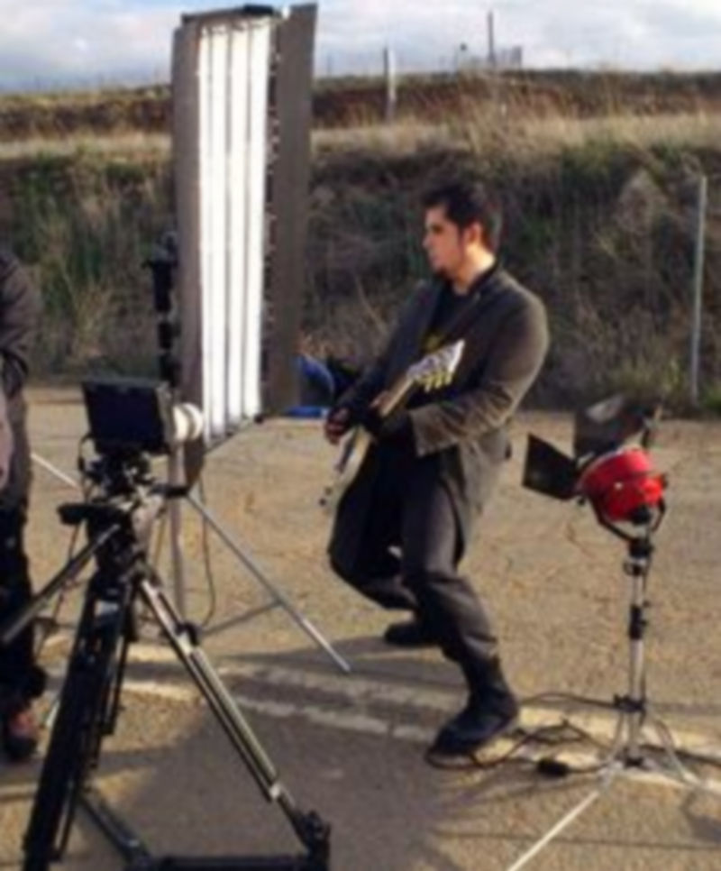 Varios momentos del rodaje del videoclip