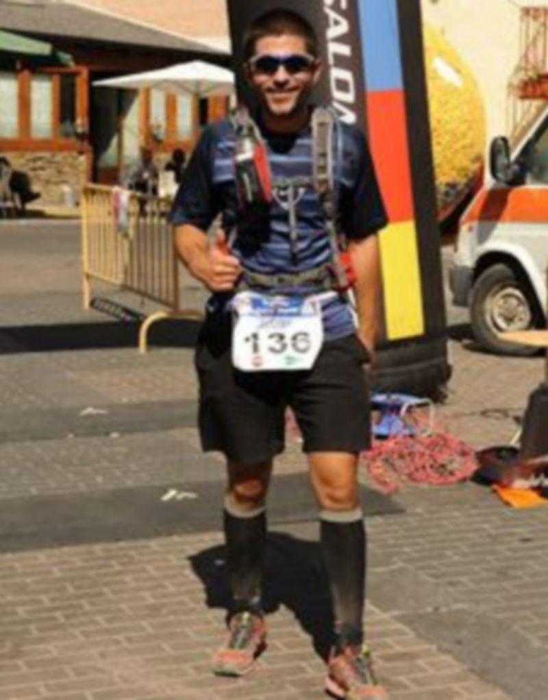 El protagonista Julio García en la marcha Madrid- Segovia por Vías Pecuarias del Camino de Santiago. / El Adelantado