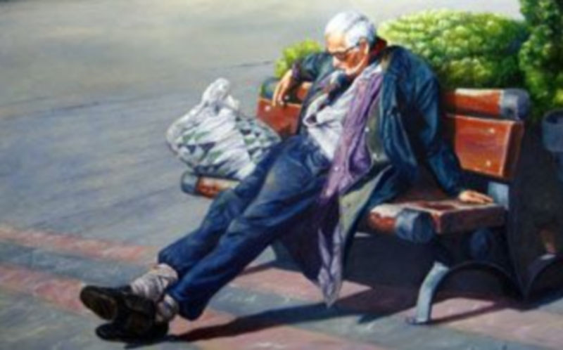 “Música en la calle” y “Al sol de la mañana” son dos de los cuadros que podrán verse en la exposición del Torreón de Lozoya a partir del próximo viernes. / El Adelantado