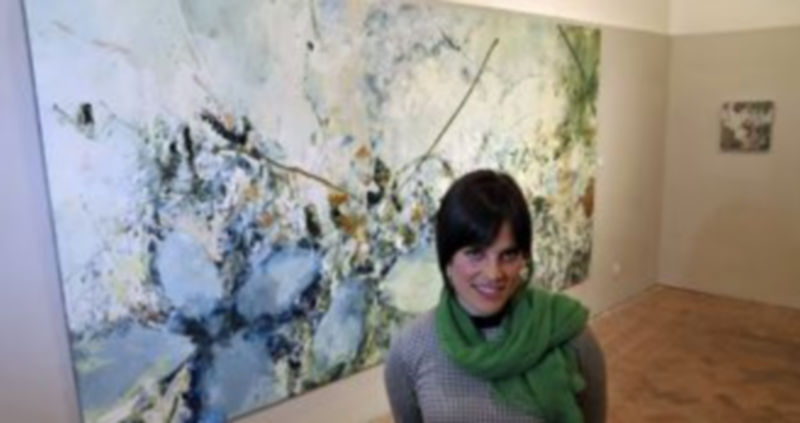 La pintora segoviana Raquel Bartolomé