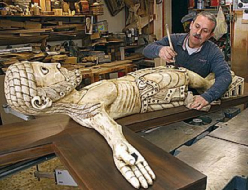 El escultor José Lonjos