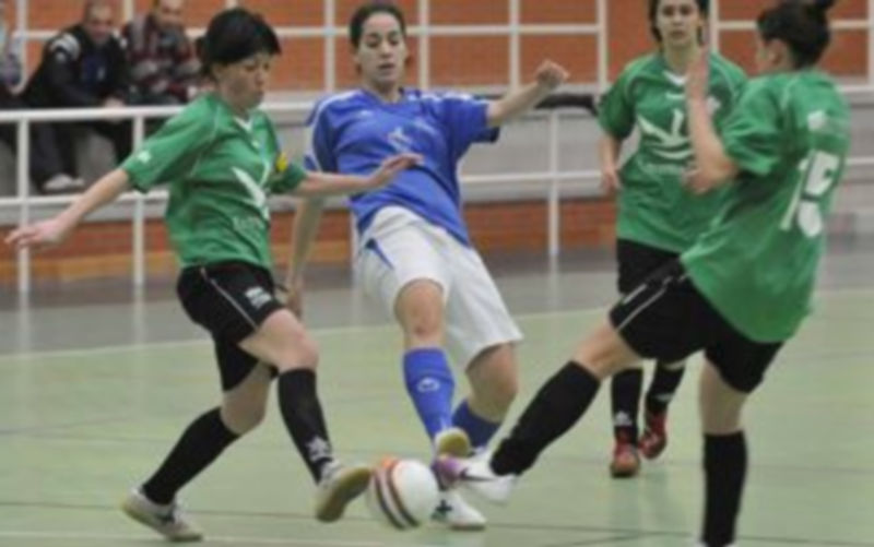 Imagen de un encuentro disputado por el Unami la pasada temporada en el pabellón María Martín. / Juan Martín