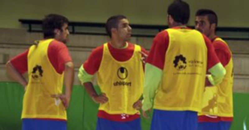 Varios jugadores del FS Valverde del Majano