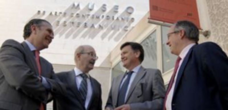 Representantes de la Fundación y de las instituciones