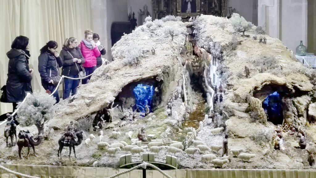 En la imagen, el belén de Cantalejo de este año. / F. d.