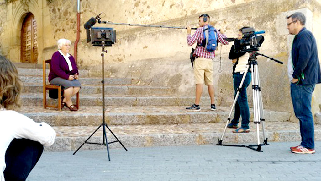 Rodaje del documental sobre Marazuela. / E.A.