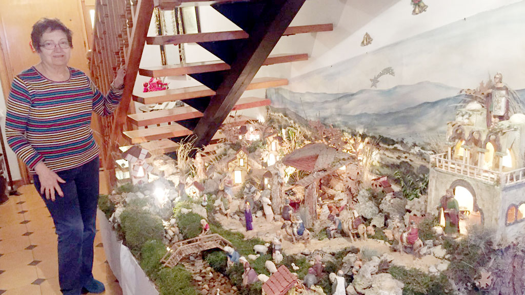 Música y belenes en la Navidad de Fuenterrebollo 1 Belén ganador en la edición de 2016 en el concurso popular. / el adelantado
