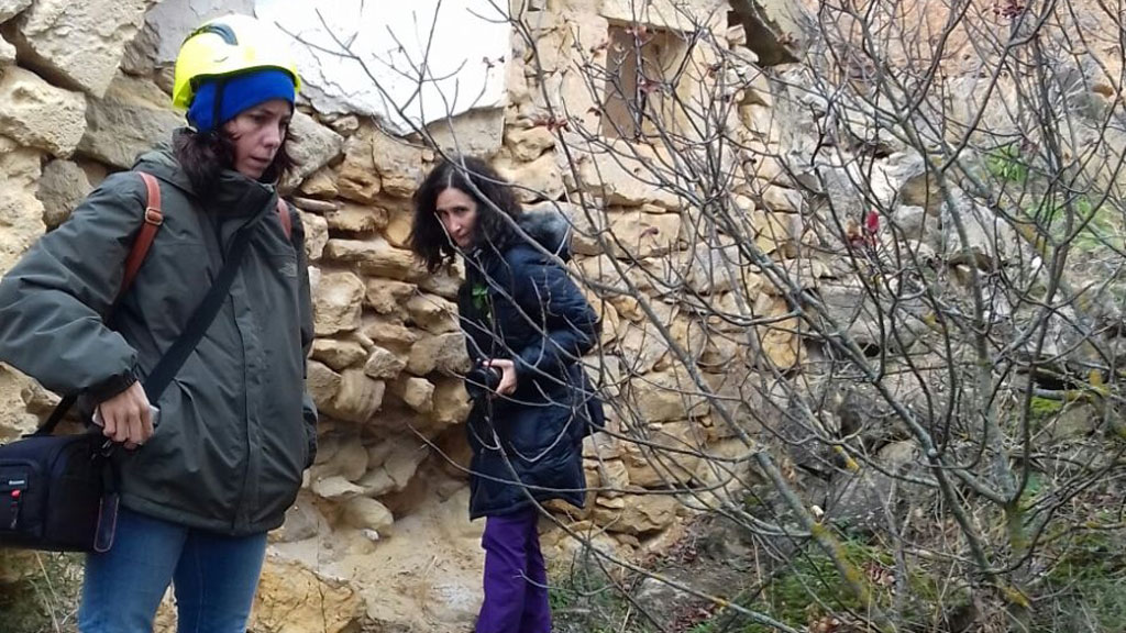 Ruth Llorente durante la visita. /E.A.