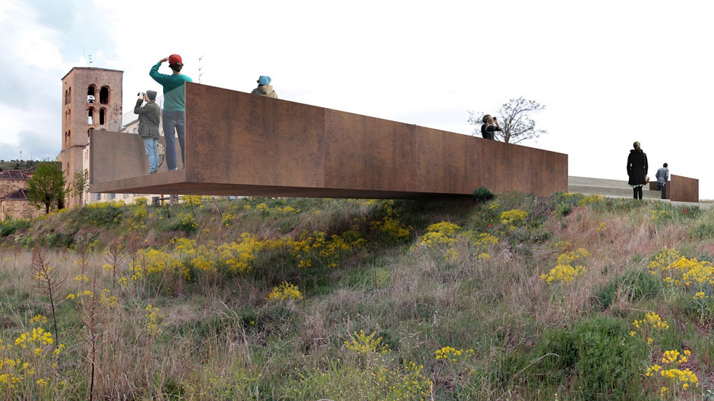 Mirador proyectado en Sepúlveda.