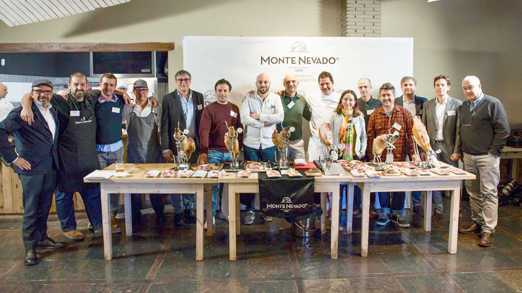 Los participantes en la cata de Monte Nevado.