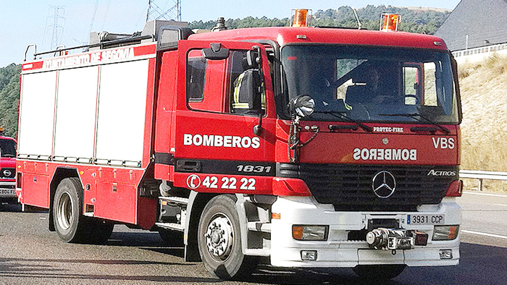 Camión de bomberos de Segovia capital