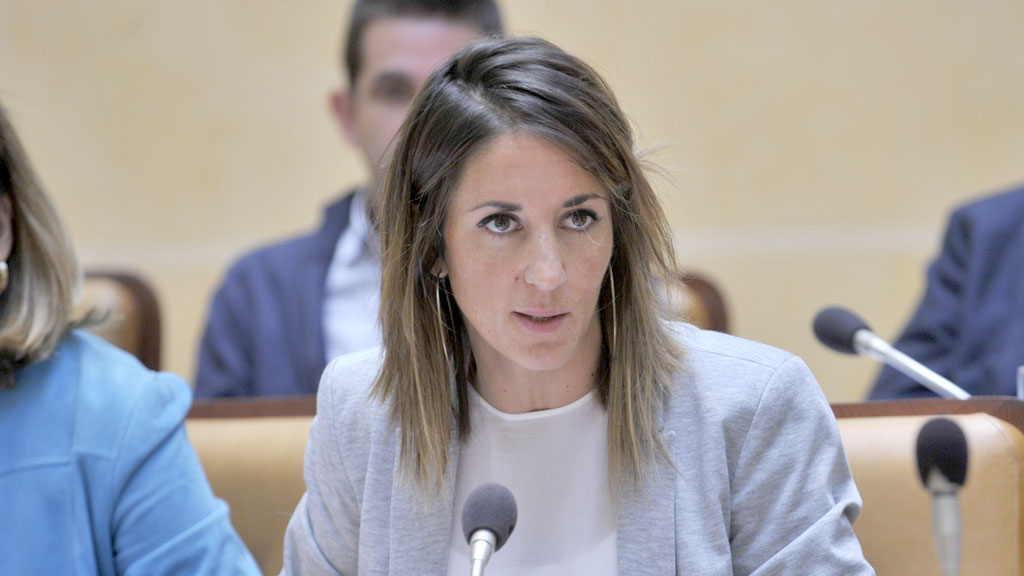Raquel Fernandez en un pleno del Ayuntamiento
