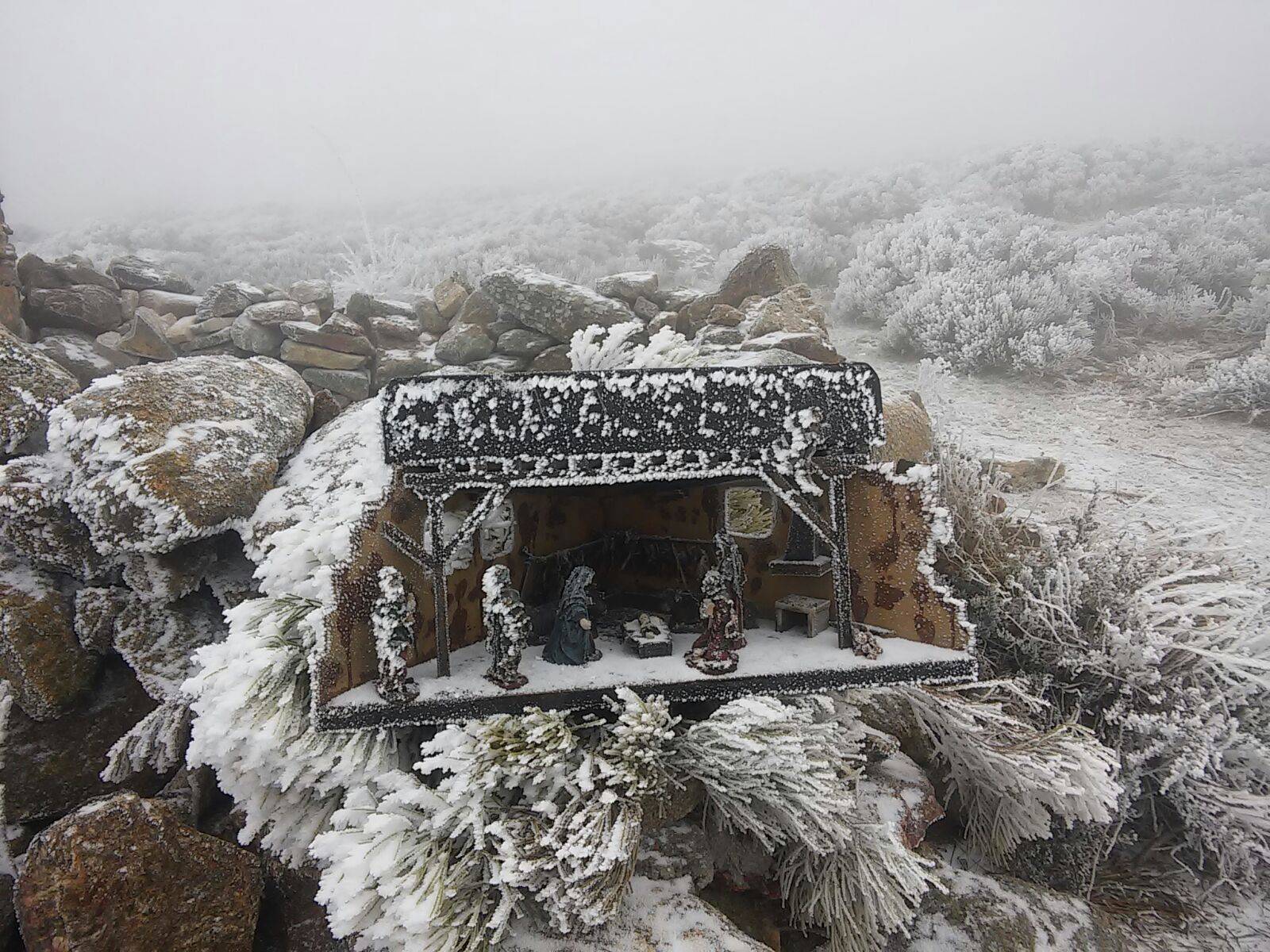 Imagen de archivo del belén navideño en la ‘Fuente del Infante’
