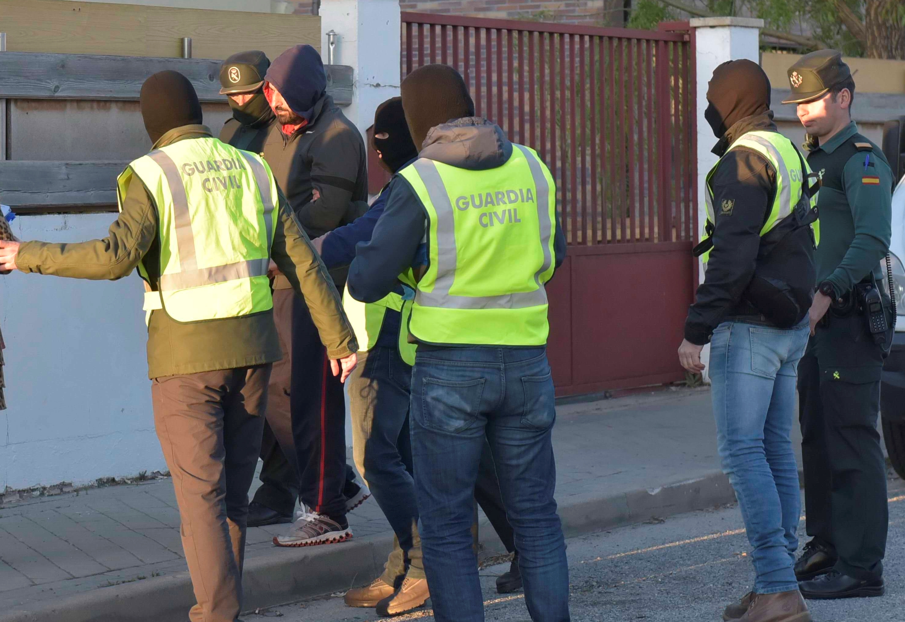 Momento de la detención de 'El Egipcio' en El Espinar
