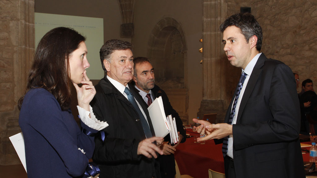Francisco Vázquez, en una reunión de trabajo. / N. Llorente