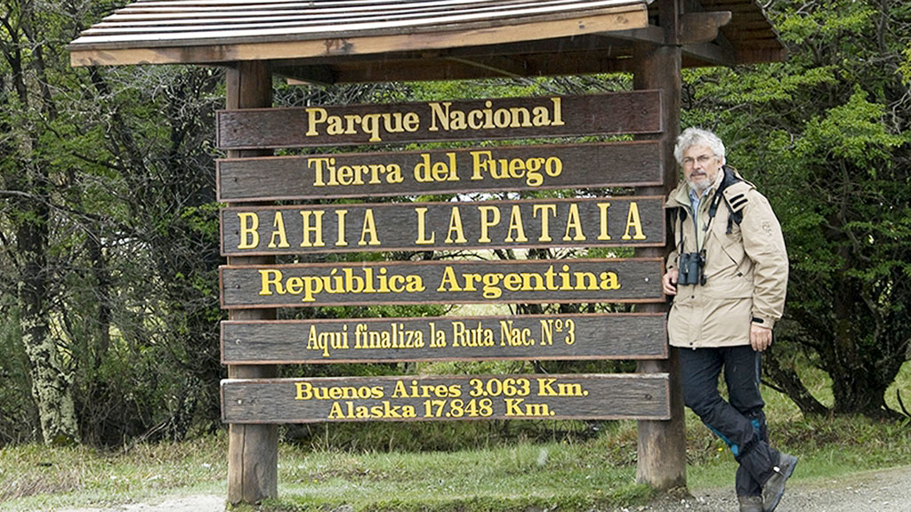 Francisco Sánchez, durante su viaje a La Patagonia. / E.A.