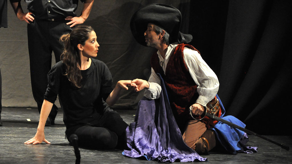 Ensayo de la obra teatral 'Génesis'. / E.A.