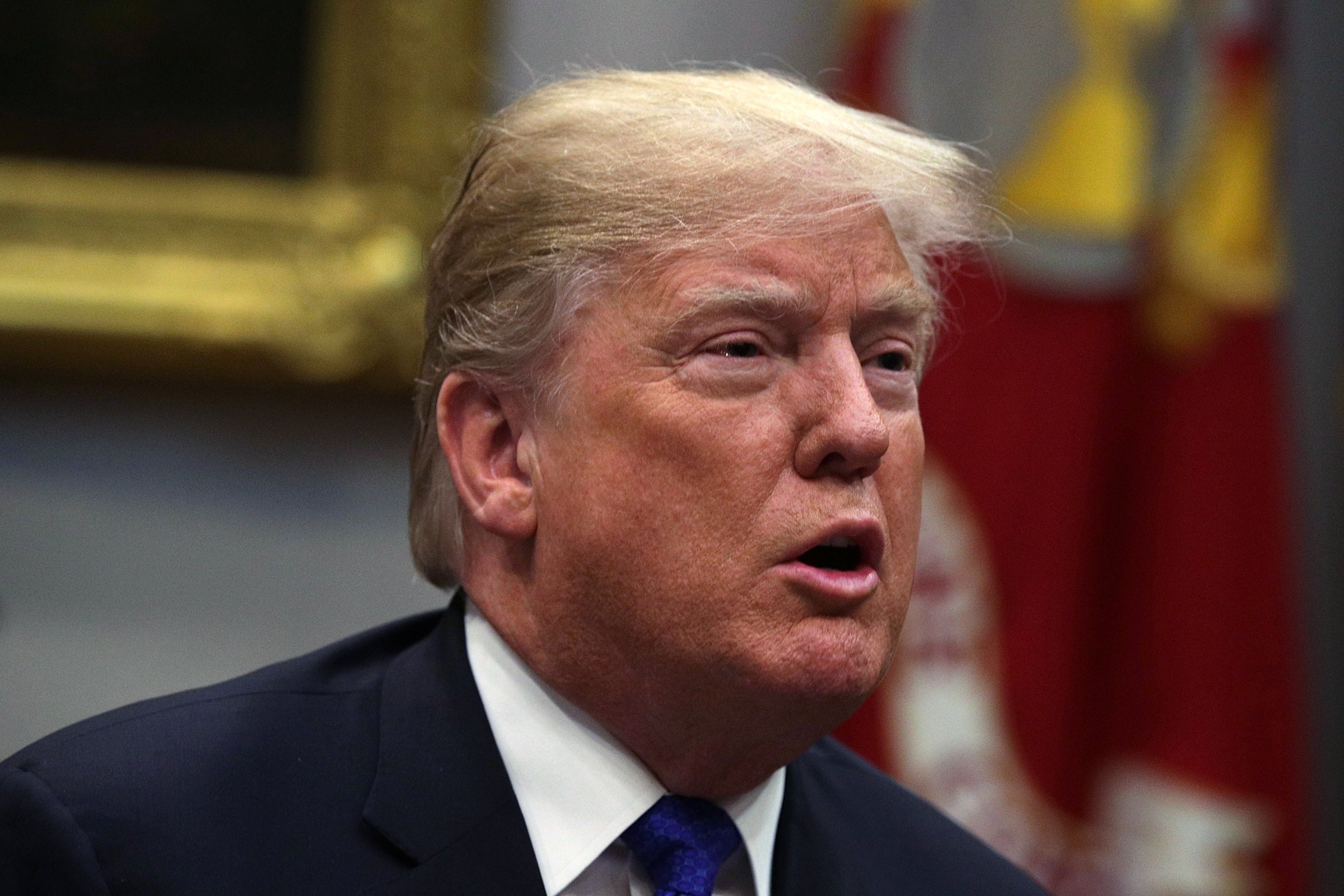 El presidente de Estados Unidos, Donald Trump, durante una reunión en la Casa Blanca.