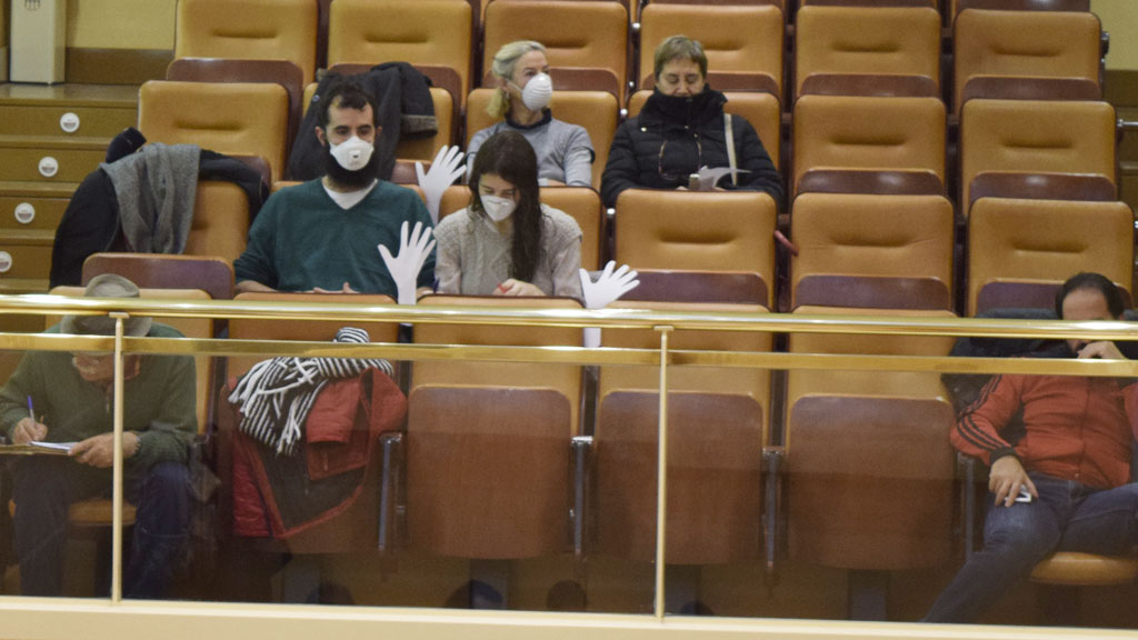 público en el pleno del Ayuntamiento de Segovia