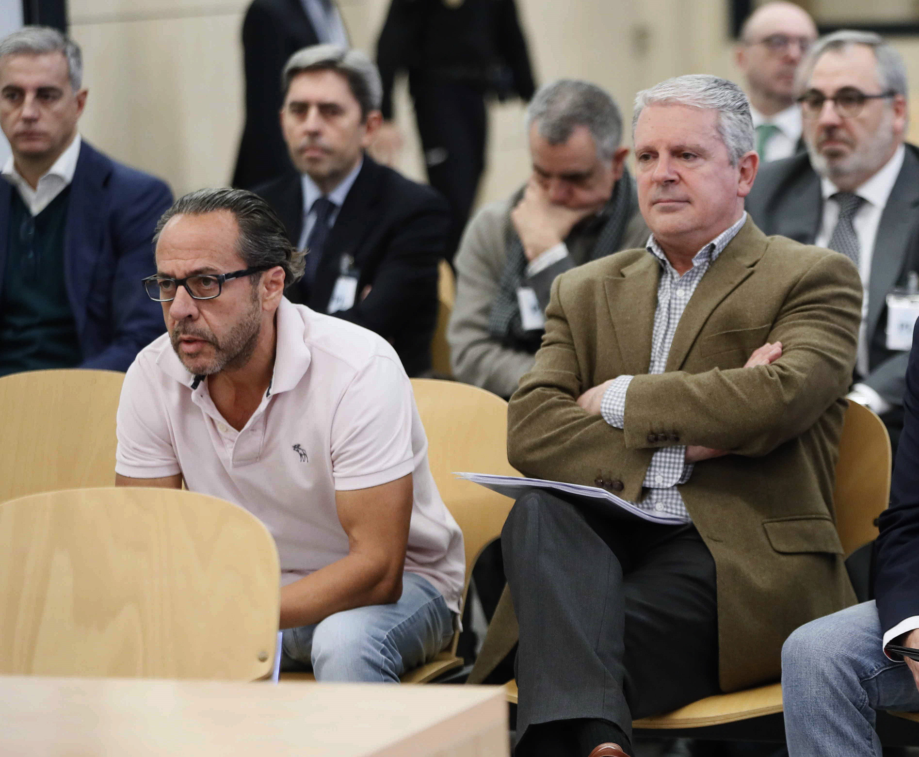 ‘El Bigotes’ (i) y Pablo Crespo durante la última sesión del juicio.