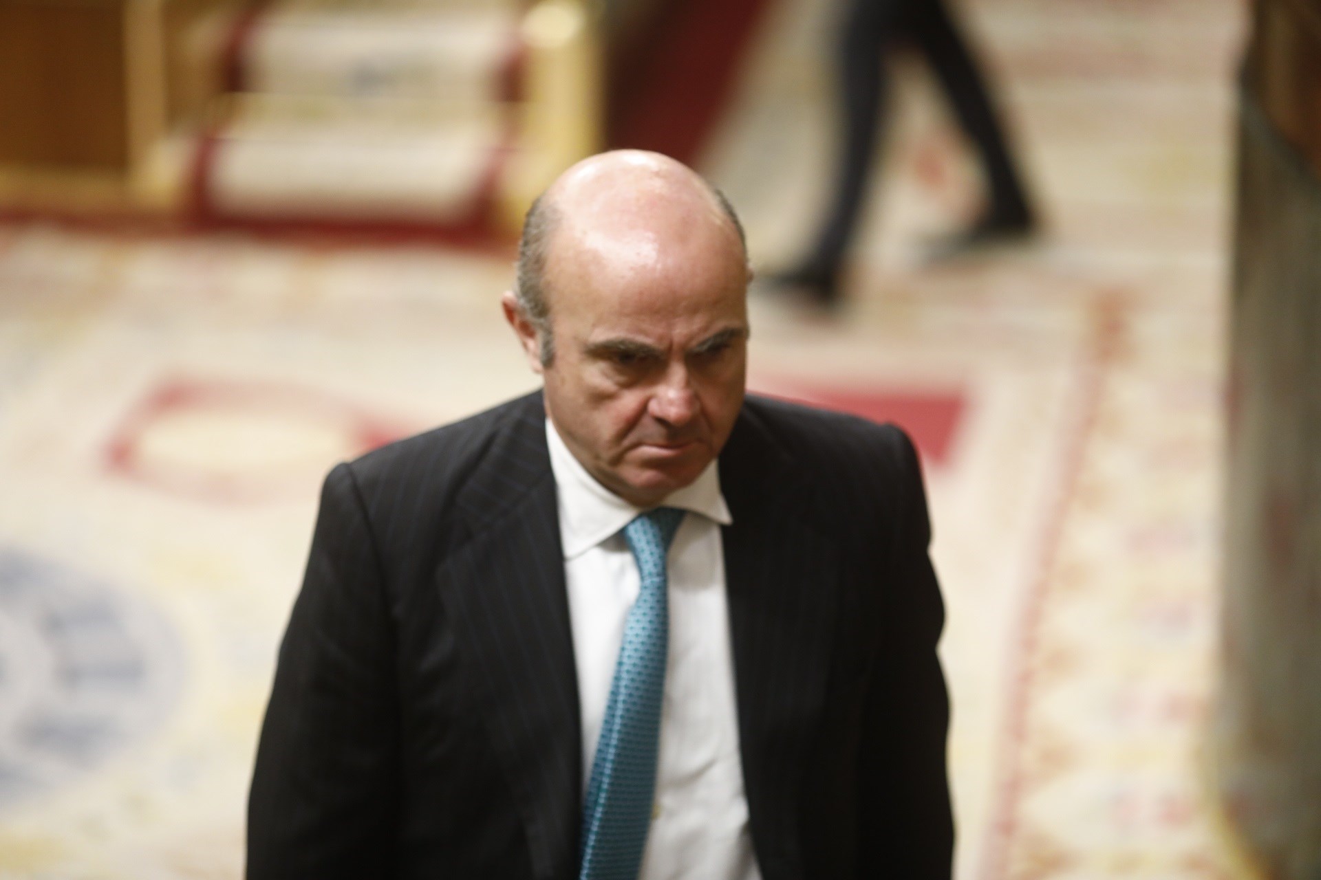 Luis De Guindos en la sesión de control al Gobierno en el congreso.