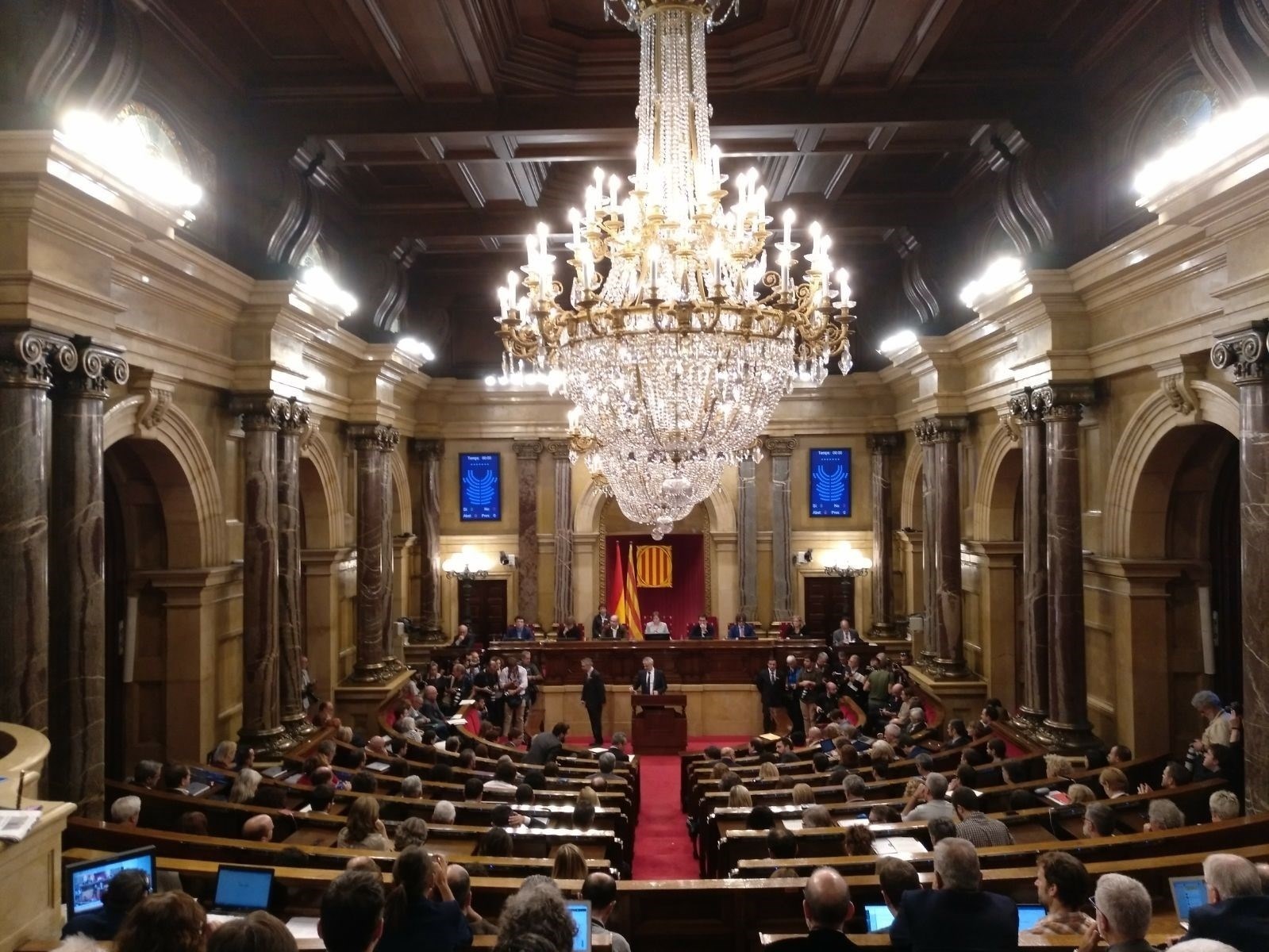 Imagen del Parlament de Cataluña del pasado 27 de octubre, cuando se puso en marcha el artículo 155.