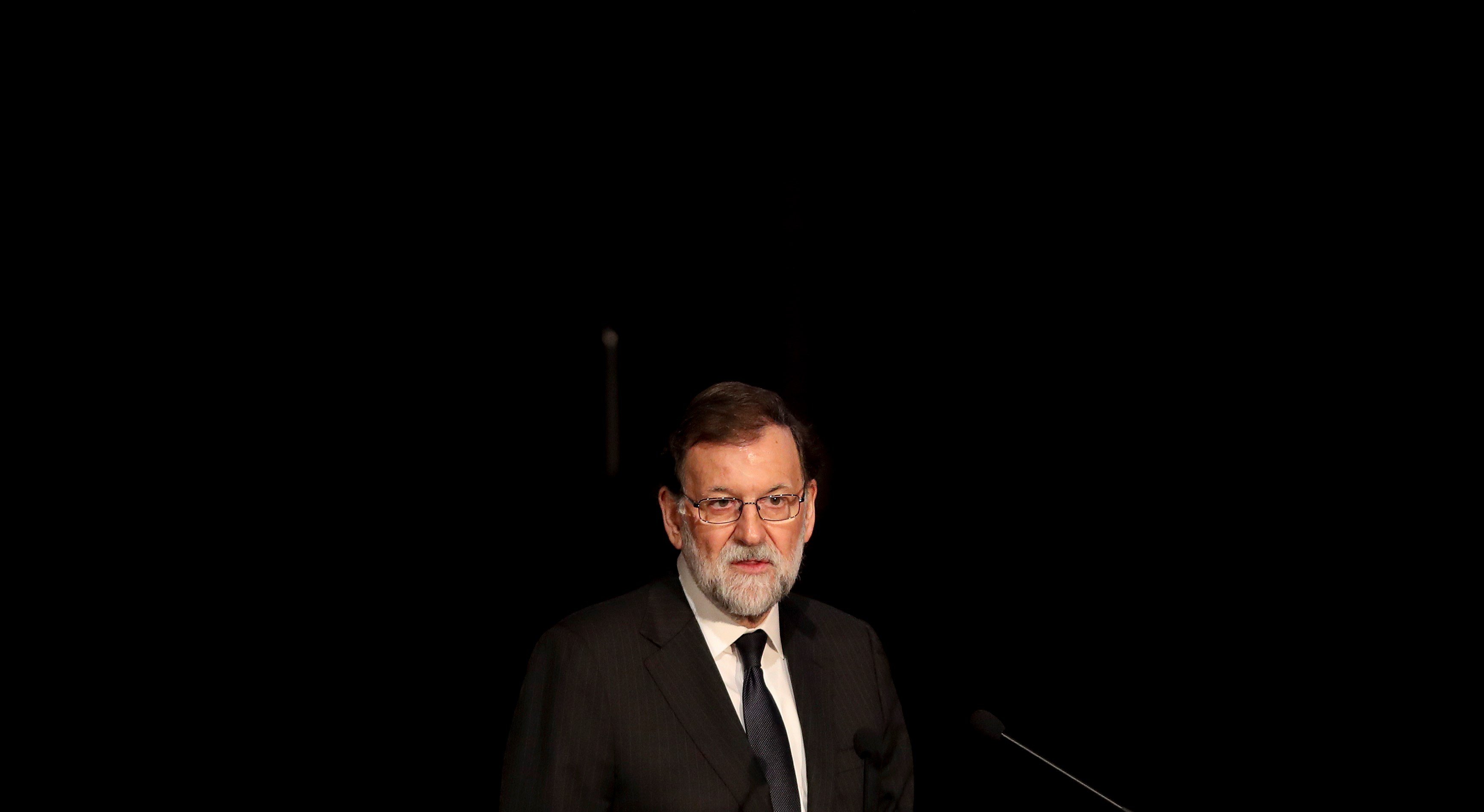Mariano Rajoy durante una intervención en el Museo Reina Sofía.
