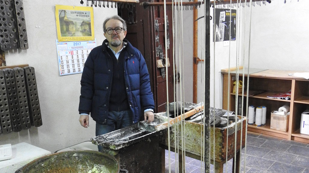 Manuel Yuste, en La Fabril Cerera. / Guillermo Herrero
