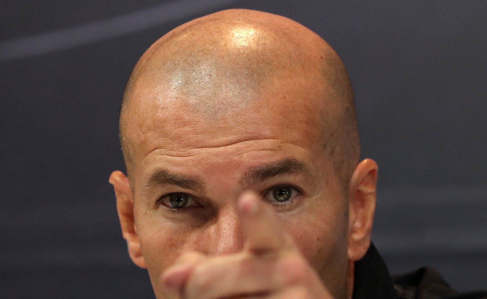 Zinedine Zidane, en rueda de prensa.